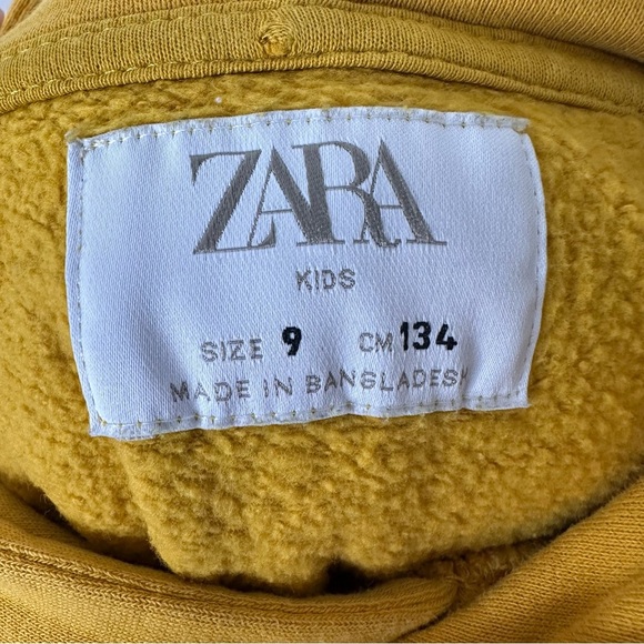 Zara kids yellow hoodie size 9 - Picture 6 of 7